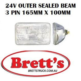 15401.010 OUTER HEADLAMP SQUARE RECTANGLE  SEALED H4 HEADLIGHT HEAD LIGHT LAMP ISUZU NISSAN UD MITSUBISHI FUSO HINO  NARVA