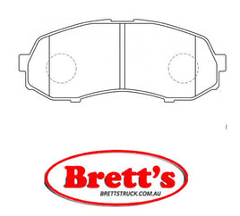 PN6355 DISC PAD SET NiBK JNBK FRONT KIT FOR  DAIHATSU Hijet Truck  Front Axle Brake Jan 94~Dec 98 0.66 L  S100C EF   Front Axle Brake Jan 94~Dec 98 0.66 L  S100P EF#