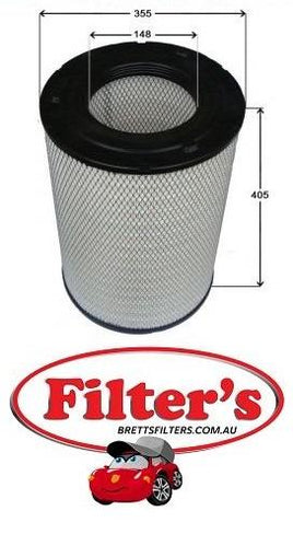 A20395 AIR FILTER A0395  CATERPILLAR    WHEEL TRACTOR SCRAPER    611    6NC14000-ON    - CATERPILLAR    WHEEL LOADERS    972G    7LS1-465    - CATERPILLAR    WHEEL LOADERS    972G    7LS1-465