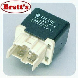 15470.060 4 PIN RELAY ELECTRICAL SWITCH 24V 24 VOLT 1 PCS New 056700-8170 Airconditioner Relay DC24V For Denso Mini Relay 24 Volt 20amp 4 Pin. Normally Open - Resistor protected. Japanese Parallel Pin configuration. Housing has locking clip type