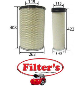 A31003SET  AIR FILTER OUTER  & INNER SET KIT A31003 + A31003OUT MERCEDES-BENZ LK/LN2-Truck Serie : 1520  Jan 94~Dec 98    6.0 L    693    OM 377.690    LK/LN2-Truck Serie : 1520 (LK 677)    Oct 84~Dec 98    6.0 L    673    OM 366.995    674