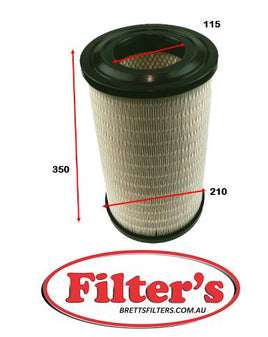 FA9771 AIR FILTER OUTER HINO TRUCK  HINO FD2A 2018- 500- SERIES A05CTC 5.1L 2018- HINO FE2A 2018- 500- SERIES 1424- A05CTC 5.1L 2018-