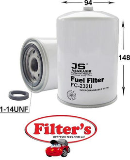 FC22232U FUEL FILTER FREIGHTLINERFLA 3176 CATERPILLAR 3306 CATERPILLAR FLC3176  ATLAS COPCOCOMPRESSORXAS940LD ATP390018 CATERPILLARASPHAULT PAVERSAP-100098Z16010-ON- CATERPILLARASPHAULT PAVERSAP-105098Z1-4237