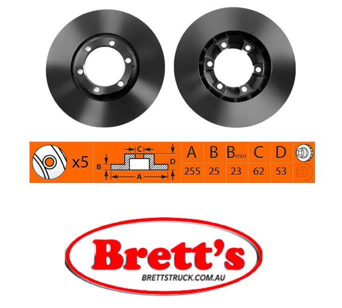 RN1326V DISC ROTOR NiBK JNBK NIBK FRONT FOR ISUZU Pickup TFR Front Axl ...