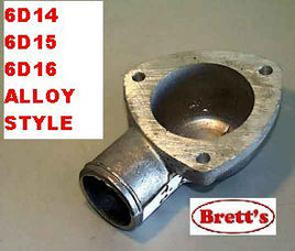 14023.008 TOP THERMOSTAT THERMO HOUSING COVER ALLOY 6D14 1982- 6D14-1A 6D14-2A 6D142A ME035098 3A5601 ME033880 ALLOY STYLE