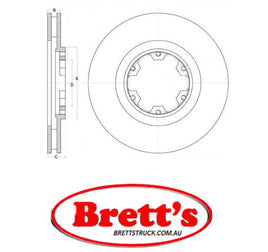 RN1544V DISC ROTOR NiBK JNBK NIBK FRONT FOR NISSAN 40206-0W001 NISSAN 40206-1W200 NISSAN 40206-7Z000