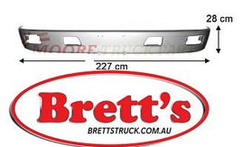16603.604  BUMPER BAR  HINO UPPER Steel bumper PANEL  White  to suit Hino Ranger - Steel bumper  - GH FM FH FG FF 1991 to 2002 models