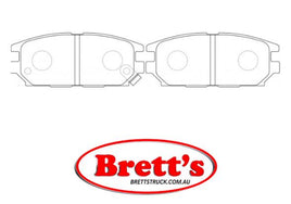 PN3272 DISC PAD SET NiBK JNBK  REAR KIT BRAKE PAD SET REAR MITSUBISHI EVO IV 1994-98   BT395TS BT395 CD3054 CDB3054M CDM3054 DB1238BL PBR233 DB3054 DB3054M