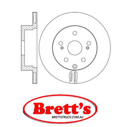 RN1660V DISC ROTOR NiBK JNBK NIBK REAR  FOR SUBARU Legacy  Rear Axle Rotor/Drum Feb 12~Oct 14 2.00 L  BMG FA20 Pos:Left/Right