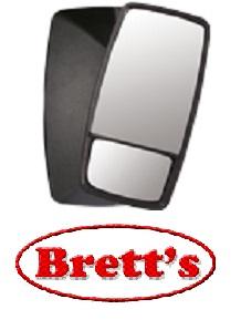 RH4029 RH RIGHT HAND DRIVERS SIDE MIRROR HEAD + AND CONVEX 15" X 7"1/2 380MM X 195MM RIGHT HAND 147380SR 147380