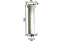 FS0064 FUEL FILTER   WCF19 AZUMIFSP32064 16126750475  For BMW AK10BDE / AK 10-BDE  2001-2008  KAYSER  16126750475Y