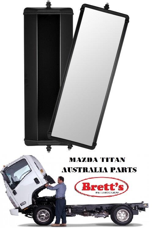 britax truck mirrors RH2000B MIRROR HEAD BLACK 18" X 6"1/2 450MM X 164MM BRITEX AUSSIE TRUCK MIRROR BRITAX 1421100 1421100BR TRUCK MIRRORS OLD STYLE NEW STLY JAP JAPAN
