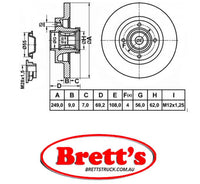 RN1747H DISC ROTOR NiBK JNBK NIBK REAR  FOR PEUGEOT 208  Rear Axle Rotor/Drum Jan 12~ 1.60 L  3-Hatchback EP6C Pos:Left/Right