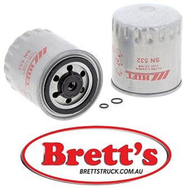 SN 532 SN532 FUEL FILTER MERCEDES 508 D 512 D 512 D VARIO 612 D VARIO 812 D VARIO O 100 CITY O 812 D VARIO MFH 2200 MULTICAR TREMO 601 UX 100 STIHL R 70-20 R 70-25 R 70-30
