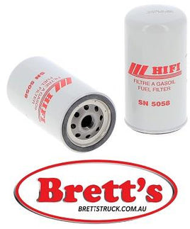 SN 5058 SN5058 FUEL FILTER DENYO DCA 125 AK DCA 125 SPK  SDMO 125 KVA