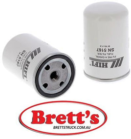 SN 5167 SN5167 FUEL FILTER MOREAU SUPTRA 9.12 PAUS 1055 SL SISU E 12.430 VOLVO A 35 B