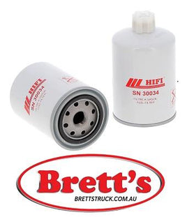 SN 30034 SN30034 FUEL FILTER BTP  SN30034 HIFI  SN 30034 LFF 9342 , SK 3173 , 11.9342 H:145 MM , LFF9342 , SK3173 , 119342H145MM ,