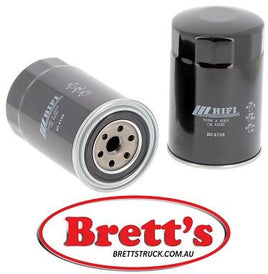 SO 6158 SO6158 OIL FILTER JCB 8065 RTS 8085 8085 ZTS KOBELCO SK 75 SR-3 SK 85 MSR-3 NEW HOLLAND E 70 B SR E 75 C SR E 80 B MSR E 85 C MSR