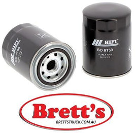 SO 6159 SO6159 OIL FILTER HELI CPCD 25 N-RW 27 CPCD 25 N-XW 27 CPCD 30 N-RW 27 CPCD 35 N CPCD 35 N-RW 27 HYUNDAI DHY 9 KE DHY 9 KSEM ITC DHY 11 KSE DHY 9 KE DHY 9 KSEM