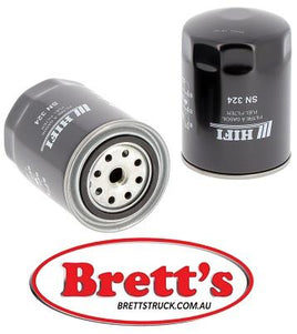 SN 324 SN324 FUEL FILTER O & K L 35 B L 35 TROPEN L 40 RH 20 RH 25 TROPEN RIGITRAC SKH 120 SOILMEC G 18 R 12 SULLAIR F 230 D/DN F 280 D TAMROCK DHA 1000
