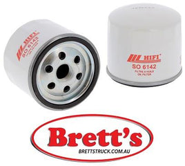 SO 6142 SO6142 OIL FILTER BTP  SO6142 HIFI  SO 6142 2672528 , P 50-2085 , P 50-2458 , LF 3828 , 2324003880 , LFP 3828 , 4225486 M 1 , MP 10169 , 32A40-00400 , 32A40-10100 , VA32A4000400 , MP 10315 , SP 4922 , S.109449 , 57106 , 57411 , P502085 ,