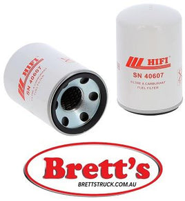 SN 40607 SN40607 FUEL FILTER FLEETGUARD FS19744 FLEETRITE FSR819744 GRAINGER 4ERT9 HASTINGS PREMIUM FILTERS FF1055 LUBERFINER LFF4511W LUBERFINER LFF4511W30 NAPA GOLD 4850 PETRO CLEAR 40510AAD PETRO CLEAR 40510WAD PUROLATOR F55186 SF FILTER SK3341