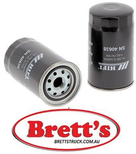 SN 40638 SN40638 FUEL FILTER HYSTER H 5.00 FT H 6.00 FORTENS MECALAC 10 MCR 12 MTX 12 MXT VALPADANA 96105 VERMEER BC 1200 XL YALE GDP 50 VX GDP 55 VX