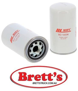 SO 10038 SO10038 OIL FILTER AGRIFAC CONDOR ENDURANCE AMMANN ASC 110 BARFORD SKR 10000 SXR 10 SXR 5000 SXR 6000 SXR 7000 BARGAM GRIMAC 3000 GRIMAC 3500 L-C BIMEX BIMEX 100 BM TRACTORS BETTER 130 BETTER 170 BOBARD 906 TI