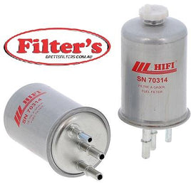 SN 70314 SN70314 FUEL FILTER DELPHI HDF927 , MANN WK8297 WK829/7 , KL511 , H338WK , ELG5336 , 2T149155BD , 1342601 , SP1290 , 1480495 , 154703504260 , 1142601 , 2T149B072BA