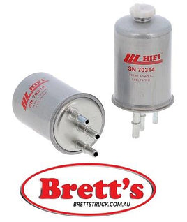 SN 70314 SN70314 FUEL FILTER BTP  SN70314 HIFI  SN 70314 DELPHI HDF927 , MANN WK8297 WK829/7 , KL511 , H338WK , ELG5336 , 2T149155BD , 1342601 , SP1290 , 1480495 , 154703504260 , 1142601 , 2T149B072BA