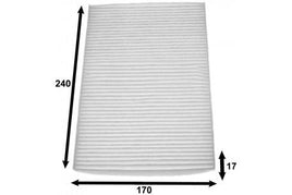 AC0070 CABIN AIR FILTER  FIAT COUPE 2L 1995cc 175A3 I5 20v DOHC Turbo EFI 1995-2002 2D Coupe FWD  MT   AZUMI AC41070 FIAT 46412715 MANN CUK29511 CUK2951/1