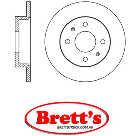 RN1836 DISC ROTOR NiBK JNBK NIBK  FRONT FOR DAIHATSU Cuore Front Axle Rotor/Drum Jan 99~Oct 04 1.00 L  L701 EJ-DE Pos:Left/Right