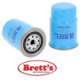 SN 20000 SN20000 FUEL FILTER BTP  SN20000 HIFI  SN 20000 NF 2458 - FSM 4106 - HDF 803 - P 50-2419 - P552405 - FF 5266 - P 5163 - P 9840 - ELG 5310 - FP 889 F - WK 932/80 - 16403-VK11B - 16403-05D00 - 16405-02NX001 - 16405-02N0A - 16405-02N10