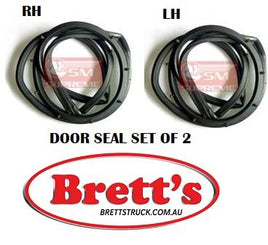 SPEC 17406.319 SET KIT RH RIGHT AND LH LEFT HAND FRONT DOOR SEAL SET  MITSUBISHI GUTS CANTER MB394610 MB394611 FE434 FE444 FE334 FE339 FG434 FG439 FE439 FE449 FH100 1985-1995