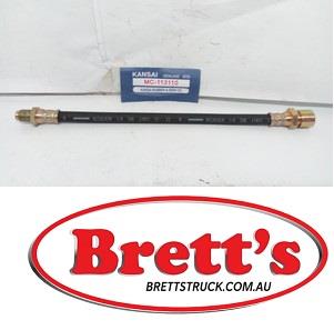 BH23148F CLUTCH HOSE PRESSURE LINE GUTS MITSUBISHI CANTER FE434 FE444 L= 280MM CE0714 SUPREME FITINP BH23148 MITSUBISHI FUSO MC113110 10/1990-1995 MODELS FE334 FE339 FE444 FE439 FE449
