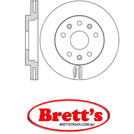 RN1850V DISC ROTOR NiBK JNBK NIBK FRONT FOR PEUGEOT Expert  Front Axle Rotor/Drum Jan 07~ 2.00 L  Fourgon DW10UTED4 Pos:Left/Right