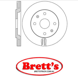 RN1854V DISC ROTOR NiBK JNBK NIBK FRONT FOR PEUGEOT 307  Front Axle Rotor/Drum Jan 05~Dec 08 2.00 L  Hatchback 2.0 hdi 138 Pos:Left/Right