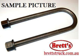 10656.306 REAR U-BOLT 16MM X 330MM   CANTER FE444 FE434 FE449 FE4 1986-1995  MITSUBISHI FUSO FG649 2003-2006 4WD 4X4 CANTER REAR U BOLT
