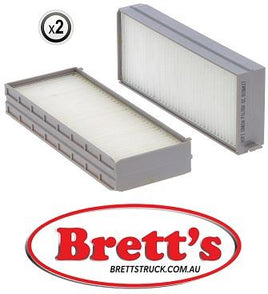 SC 8106 KIT SC8106KIT CABIN AIR FILTER HC8212 - 976193C102 - 976193C200 - 976193D000 - 976193D100 - 976193D200 - 976193D300 - 9999Z07021 - LA896S - CU25422 - AH3832 - SKL47034SET