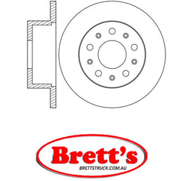 RN1848 DISC ROTOR NiBK JNBK NIBK REAR  FOR CITROEN Jumper  Rear Axle Rotor/Drum Feb 94~Jan 02 1.90 L   XUD9AU Pos:Left/Right