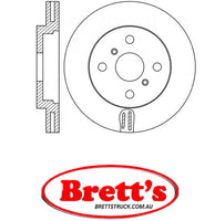 RN1855V DISC ROTOR NiBK JNBK NIBK  FRONT FOR NIBK RN1855V TOYOTA 43512-52070 TOYOTA 4351252070