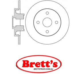 RN1857H DISC ROTOR NiBK JNBK NIBK REAR FOR CITROEN C4 Picasso  Rear Axle Rotor/Drum Jul 08~Aug 13 1.60 L  UD 1.6 THP 16v 150 Pos:Left/Right