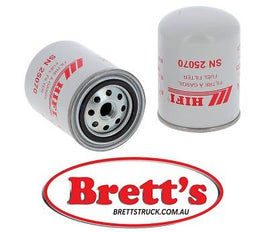 SN 25070 SN25070 FUEL FILTER BTP  SN25070 HIFI  SN 25070 SK 3660 , BF 7559 , FF 5141 , 1-87310105-0 , 1-87310105-1 , 1-87310105-2 , 32/925856 , SK3660 , BF7559 , FF5141 , 1873101050 , 1873101051 , 1873101052 , 32925856