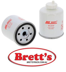 SN 25107 SN25107 FUEL FILTER RANSOMES 933 D COMMANDER 3300 T HR 3300 Y HR 3806 PARKWAY 2250 T 33 D THWAITES AD 6 T