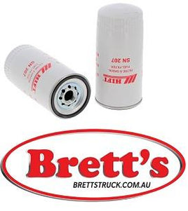 SN 207 SN207 FUEL FILTER HIFI ASTRA BM 35 BM 42 ATLAS COPCO XRS 210 D INGERSOLL RAND HP 1300 BWGM HP 600 WP XHP 750 SGM XP 1400 BWGM