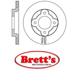 RN2017V DISC ROTOR NiBK JNBK NIBK FRONT FOR DAIHATSU Move  Front Axle Rotor/Drum Aug 95~Sep 98 0.66 L  L600S EF-# Pos:Left/Right