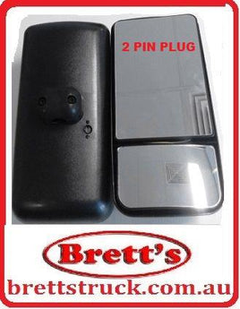 RH4011 RH RIGHT HAND DRIVERS MIRROR HEAD FK617 FK61 FM65 FV54 2001- HEATED MITSUBISHI FUSO DRIVERS SIDE RIGHT HAND MR906968 18807.121 1421264 BRITEX 513871303