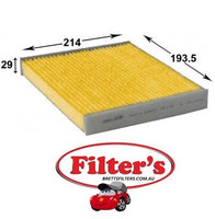 BIO AC108B Cabin Air Filter Biofunctional Blue Print ADL ADG02507, Coopers Fiaam ACE193, PC8195, Crosland E467, Fram CF10322, Inline FA11828, FFRCF10322, FFR-CF10322, FINFA11828, FIN-FA11828