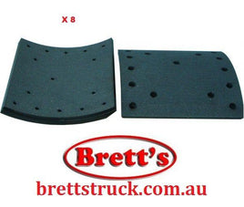 AF320 BRAKE LINING KIT SET REAR CPC CGA46 CPC14 AF320 AF320P NISSAN UD GENUINE TBK LINING LININGS 44066-90478 4G5003 44066-90478A